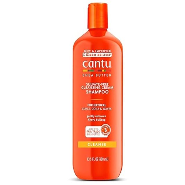 Cantu Shea Butter Sulfate Free Cleansing Cream Shampoo For Natural Curls, Coils & Waves 400ml