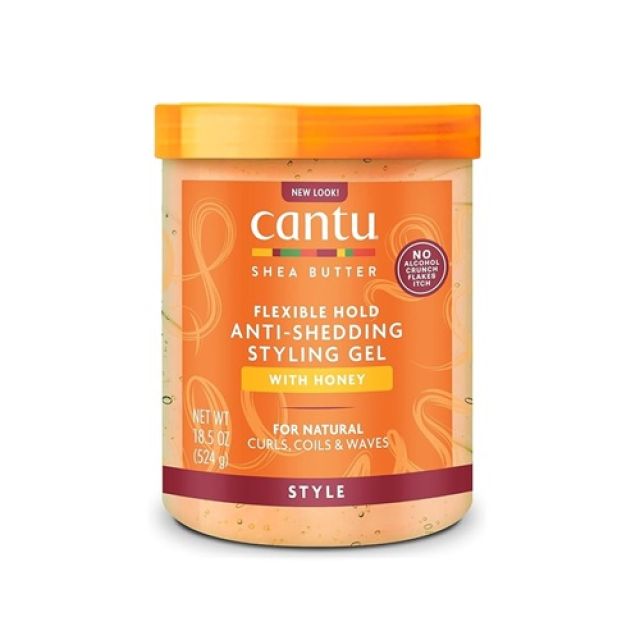 Cantu Shea Butter Maximum Hold Anti-Shedding With Honey Styling Gel 524 G
