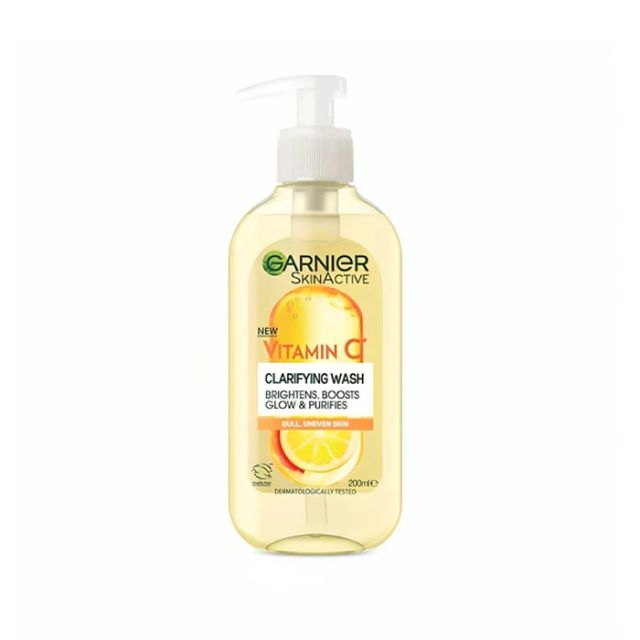 GARNIER Vitamin C Clarifying Wash Cleansing Face Gel with Vitamin C 200 ml
